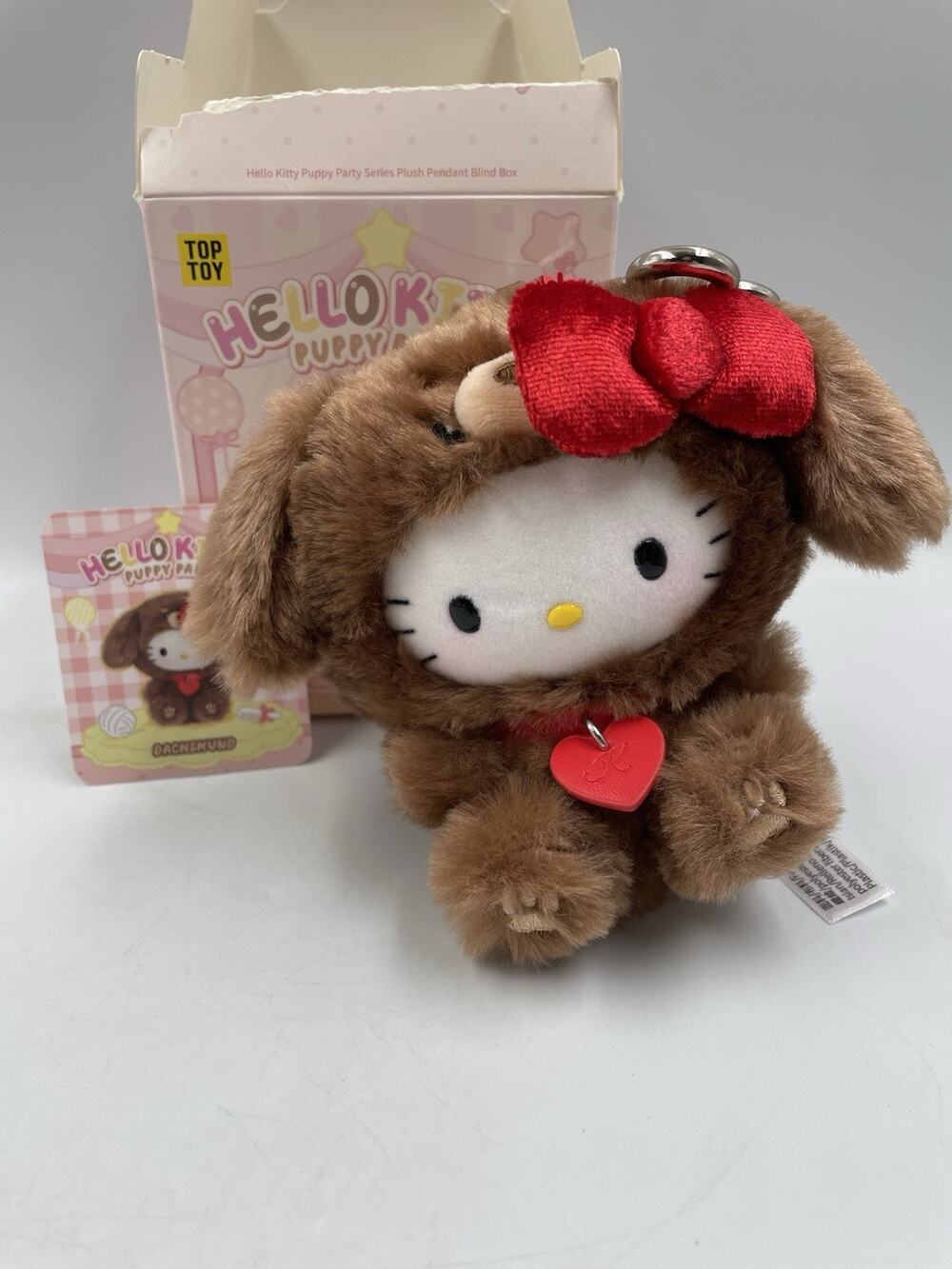 TOPTOY Sanrio Hello Kitty Puppy Party Series Plush Pendants Confirmed Dachshund